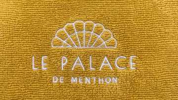 Linge brodé à destination d'un palace hôtel