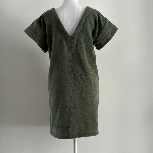 Short Beach Dress - Sixties Summer - Sage