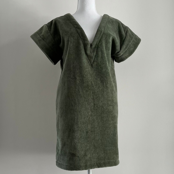 Short Beach Dress - Sixties Summer - Sage