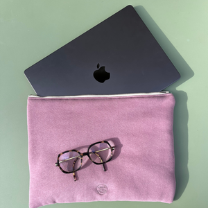 Housse PC 13 pouces en Molleton Bio - Lilas
