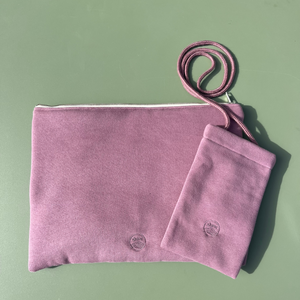 Housse PC 13 pouces en Molleton Bio - Lilas