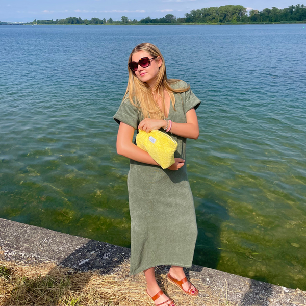 Robe de Plage longue - Seventies Summer - Sauge