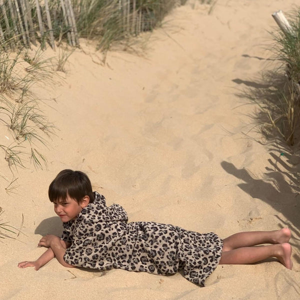 Poncho Coton Bio - 4/8 ans - Léopard