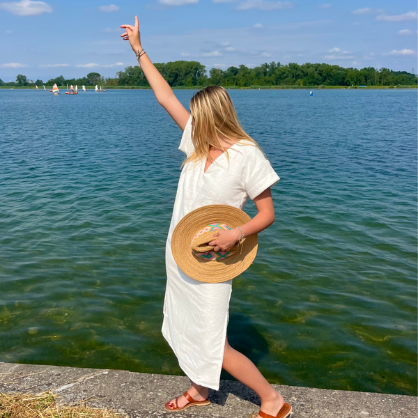 Long Beach Dress - Seventies Summer - Chantilly