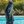 Poncho Premium coton bio - Bleu Lagon