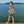 Short Beach Dress - Sixties Summer - Sage