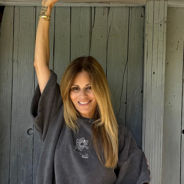 Collab Cécile Siméone x Poncho Premium organic cotton - Dark Grey