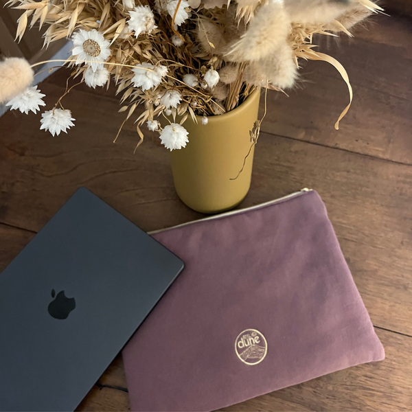 La Housse d'ordinateur Molleton Bio - Violine