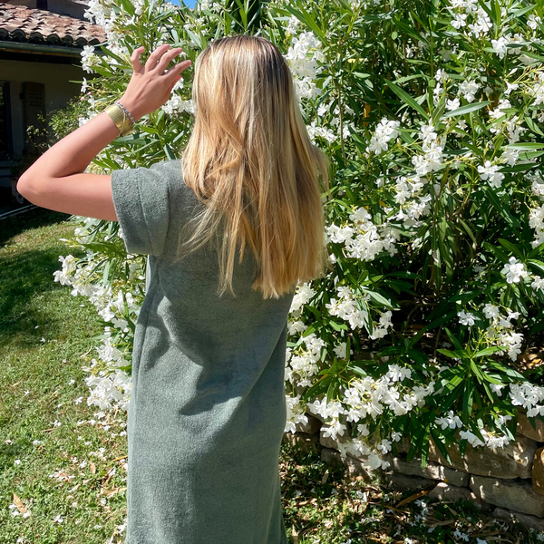 Long Beach Dress - Seventies Summer - Sage