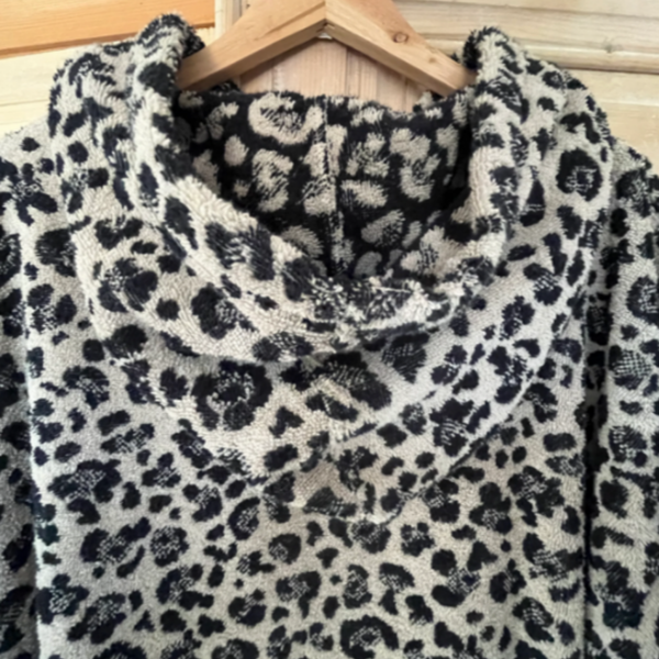 Poncho Premium coton bio - Léopard