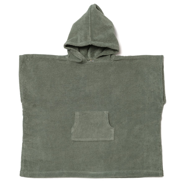 Poncho Coton Bio enfant 4-8 ans - Sauge