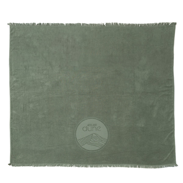 Serviette de plage bi-face Single Curry