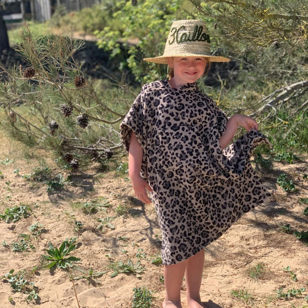 Poncho Coton Bio - 4/8 ans - Léopard