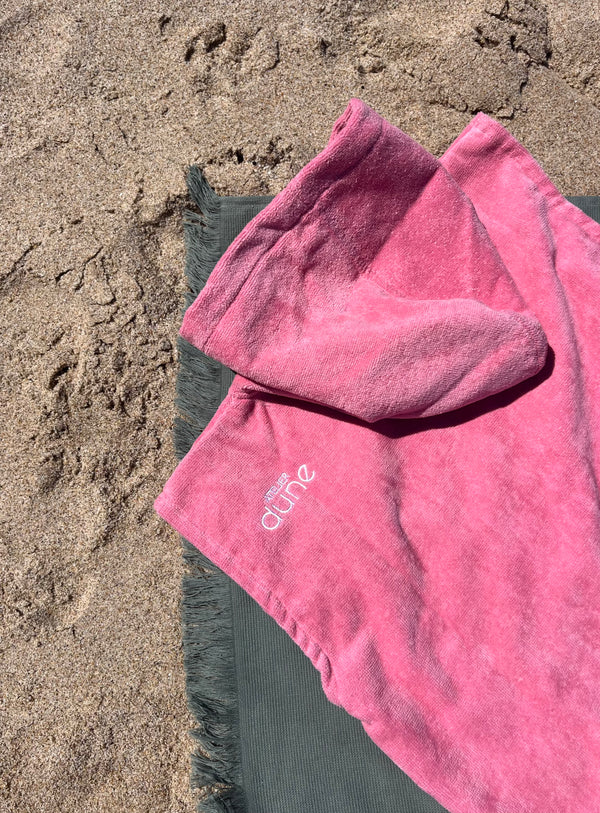 Poncho Coton Bio enfant 2-4 ans - Rose Malabar