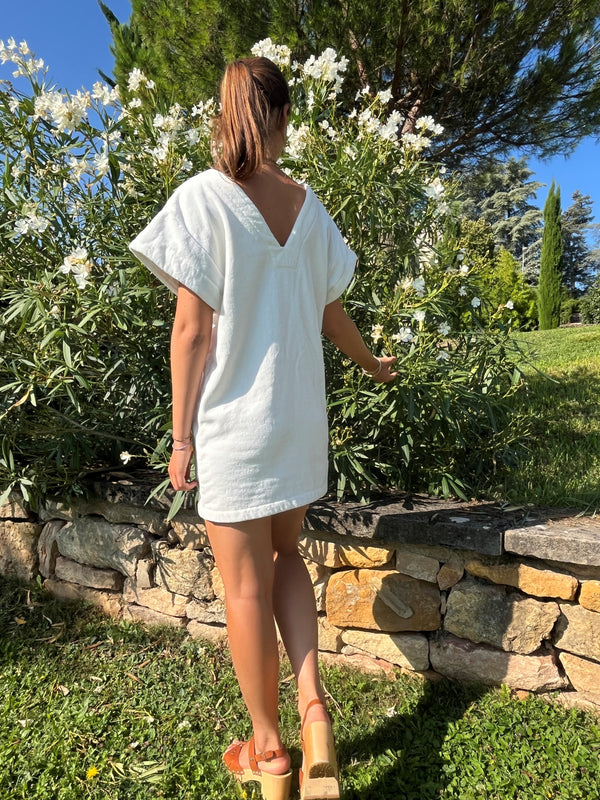 Robe de Plage courte - Sixties Summer - Sauge