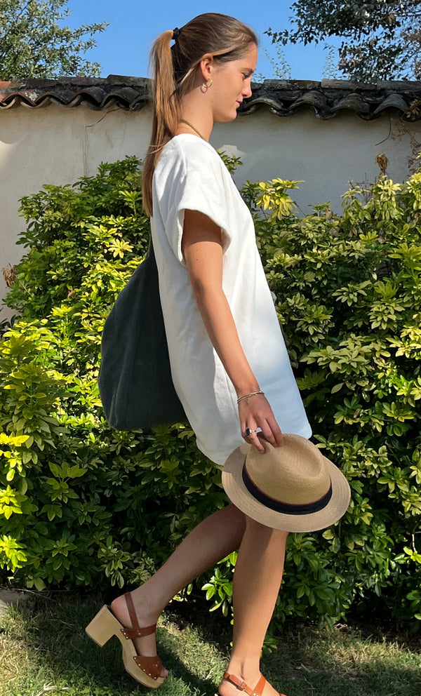 Robe de Plage courte - Sixties Summer - Sauge
