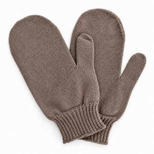 Moufles laine Mérinos - Cappuccino - en précommande
