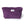 Trousse en éponge madeinfrance coloris ultra violet, douce et moelleuse, avec doublure upcyclée rayée - Atelier Dune