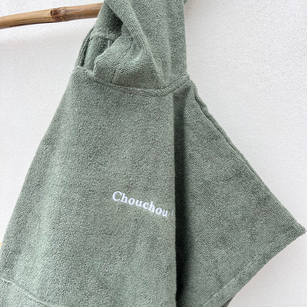 Poncho Coton Bio - 4/8-ans - Sauge