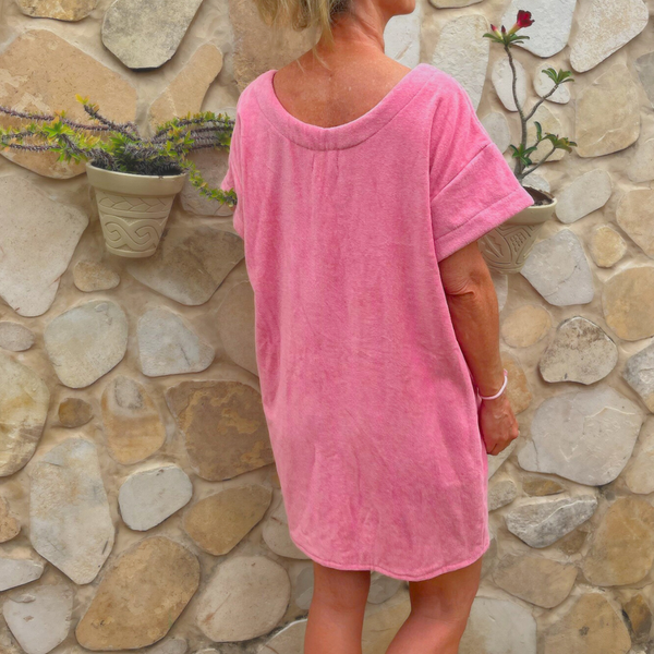 Robe Vintage Courte - Rose malabar - en pré-commande