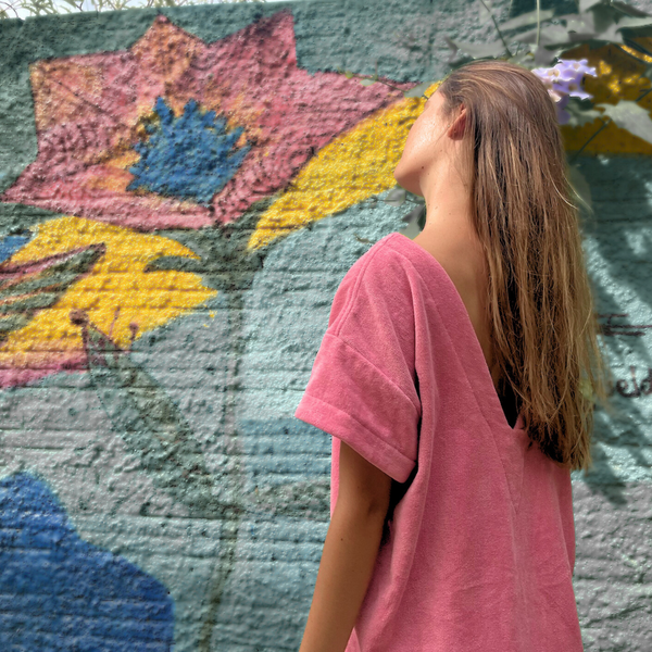 Robe Vintage Courte - Rose malabar - en pré-commande