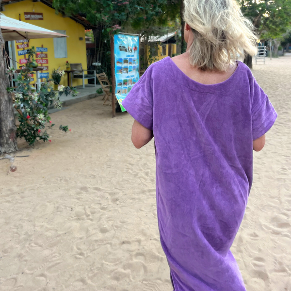 Robe Vintage Longue - Lavande