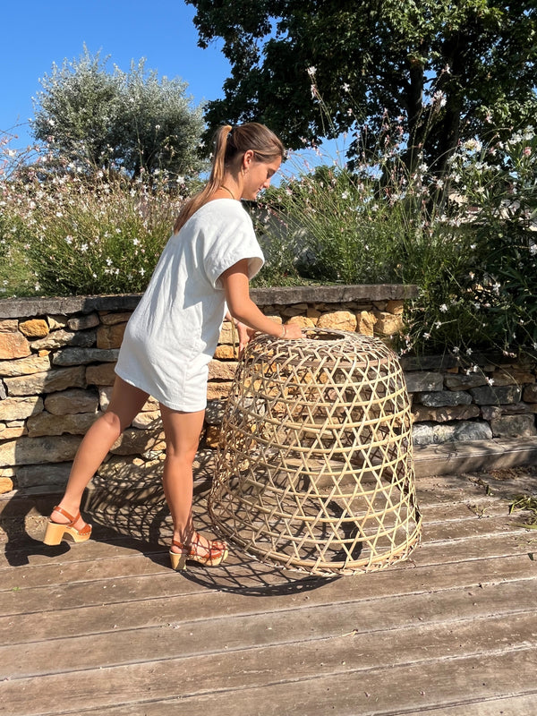 Robe de Plage courte - Sixties Summer - Sauge