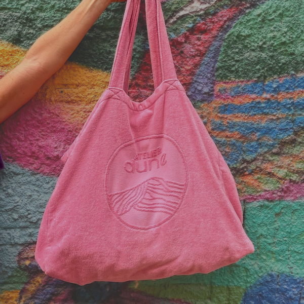 Cabas idéal XL - Rose Malabar Velours