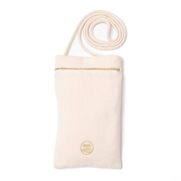 Pochette Bandoulière Molleton Bio - Rose Fuschia