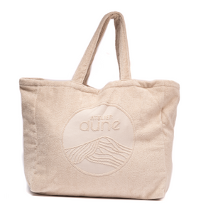 Cabas ideal XL en coton biologique coloris sable - Atelier Dune