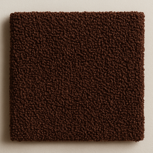 carré de matière eponge bouclette marron foncé 