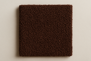 carré de matière eponge bouclette marron foncé 