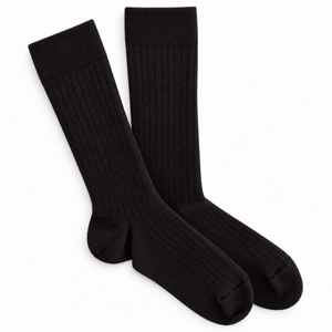 Chaussettes en laine Mérinos - Noir - en précommande