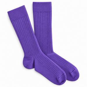 Chaussettes en laine Mérinos - Purple rain- en précommande