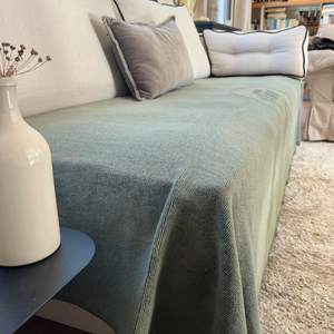 Serviette double-face Family 200x170 - Sauge