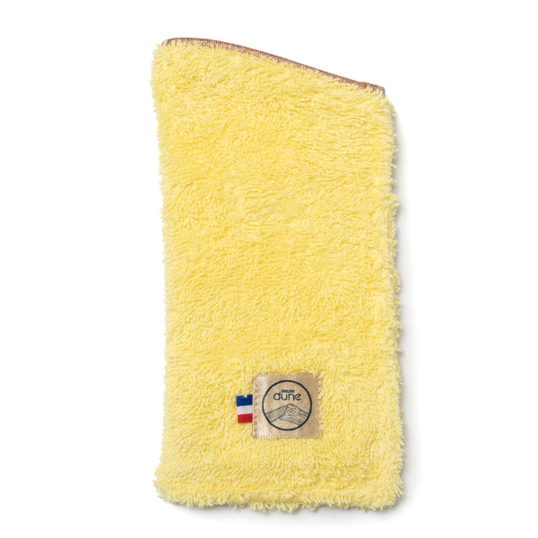 Etui a lunettes made in France coloris jaune poussin - vue de face - Atelier Dune