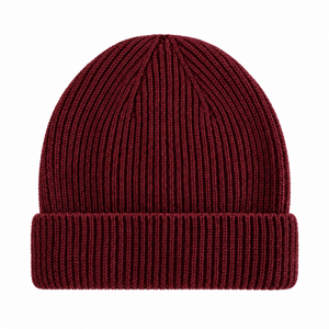 Bonnet laine Mérinos - Burgundy- en précommande