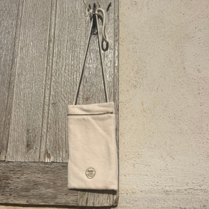 Pochette bandouliere en molleton biologique coloris creme - Atelier Dune