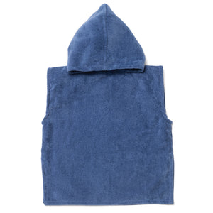 Packshot poncho de bain bebe 0-3 ans en coton biologique outremer - Atelier Dune