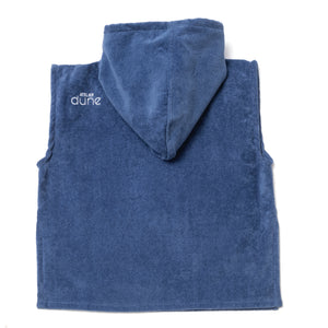 Packshot poncho de bain bebe 0-3 ans en coton biologique outremer - Atelier Dune