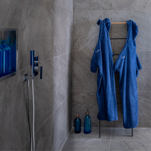 Duo de ponchos de bain en coton biologique outremer - Atelier Dune