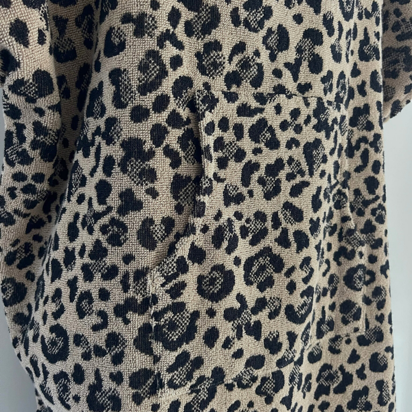 Poncho enfant 10 ans et plus en coton biologique motif leopard - Atelier Dune