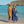 Duo de femme sur la plage en poncho de bain outremer et caramel - Atelier Dune