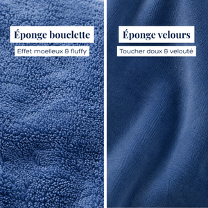 image comparative du velours et de la bouclette chez Atelier Dune 