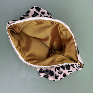 Trousse en eponge made in France motif leopard - Atelier Dune