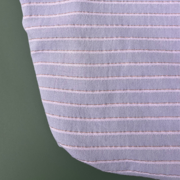 Trousse en eponge made in France coloris sauge kaki - doublure mauve lurex - Atelier Dune