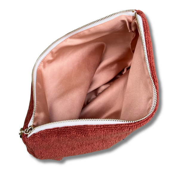 Trousse en eponge made in France coloris terracotta - Atelier Dune
